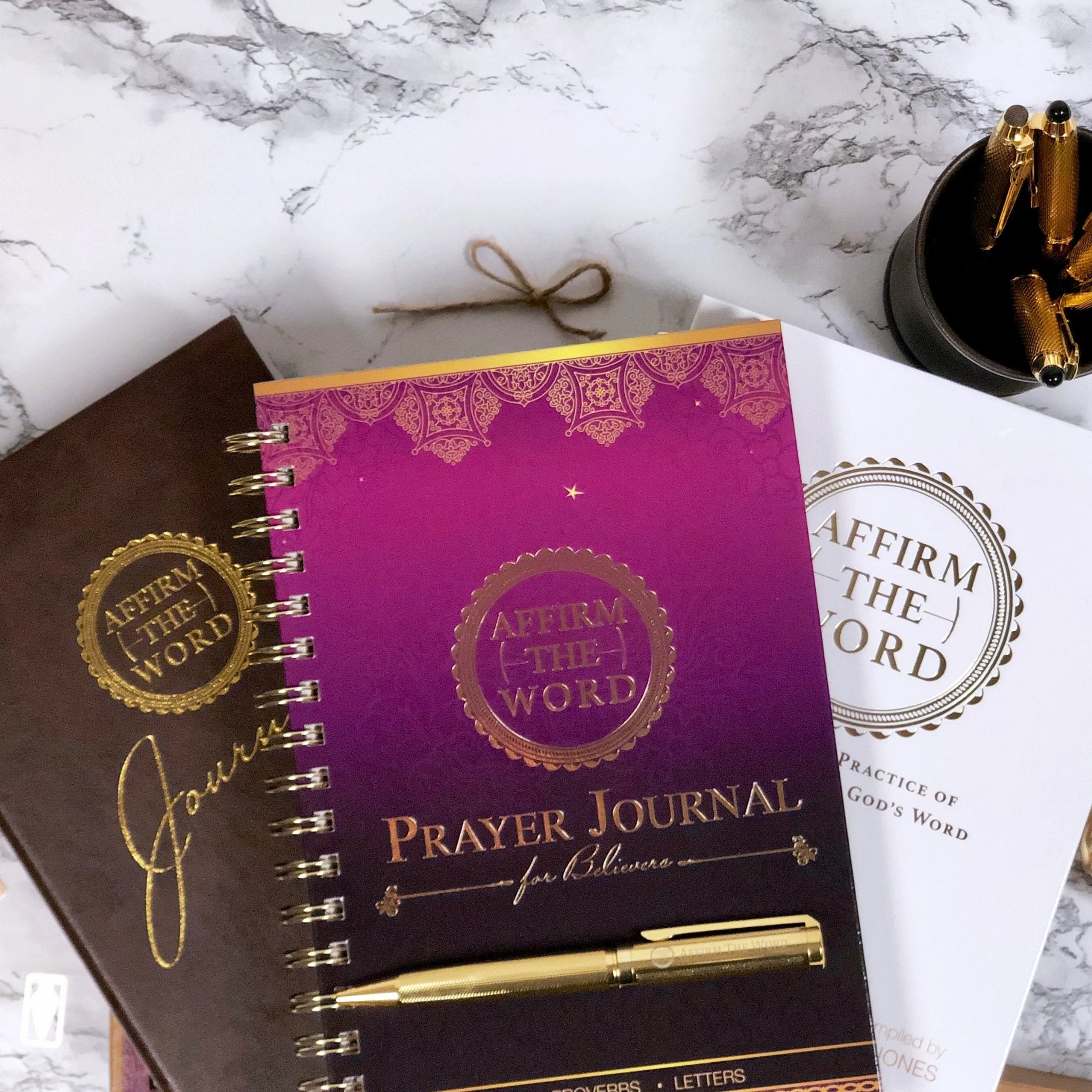 Affirm The Word Prayer Journal & Pen (Teal) – Affirm The Word Literary