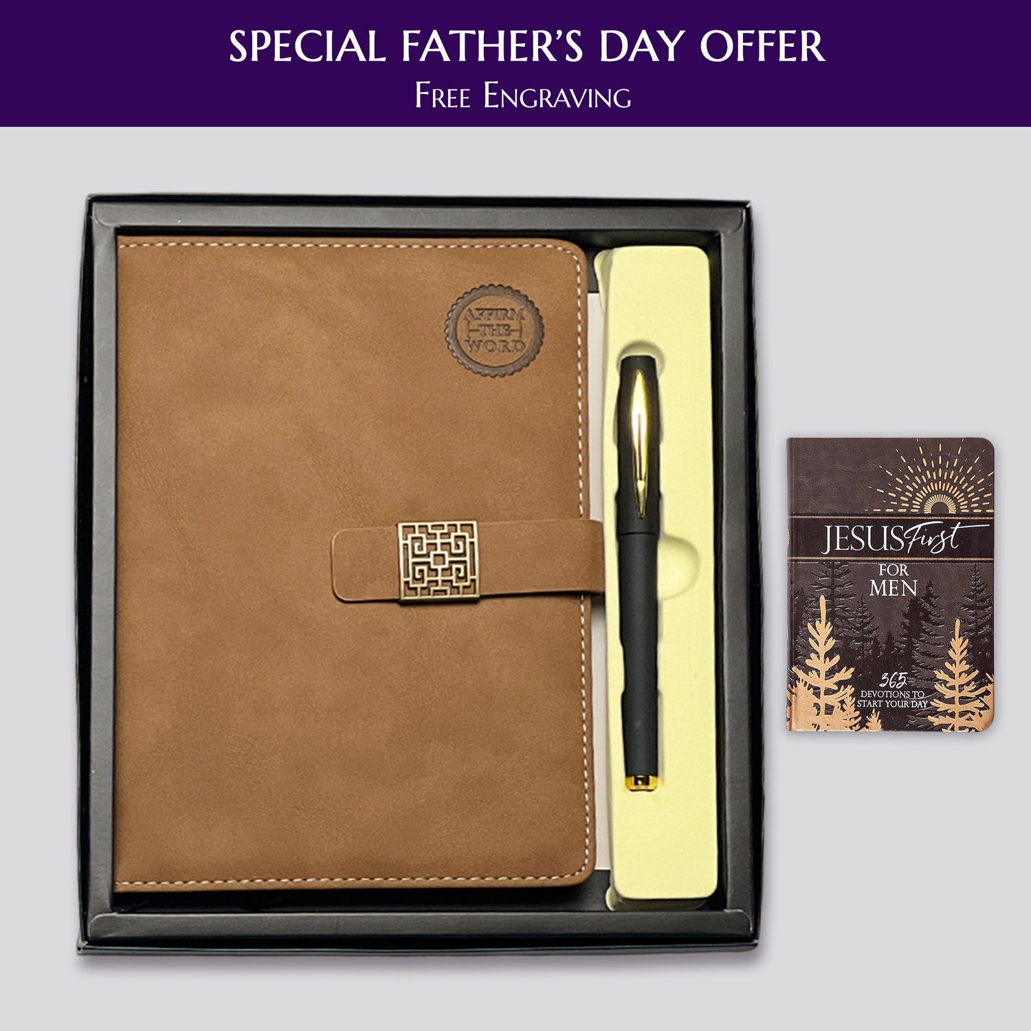 Men's Lined Journal Bundle— (FREE Engraving)
