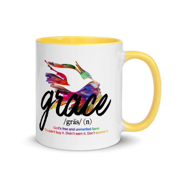 Grace| Multi Col Mug w/ Color Inside - Affirm The Word Literary