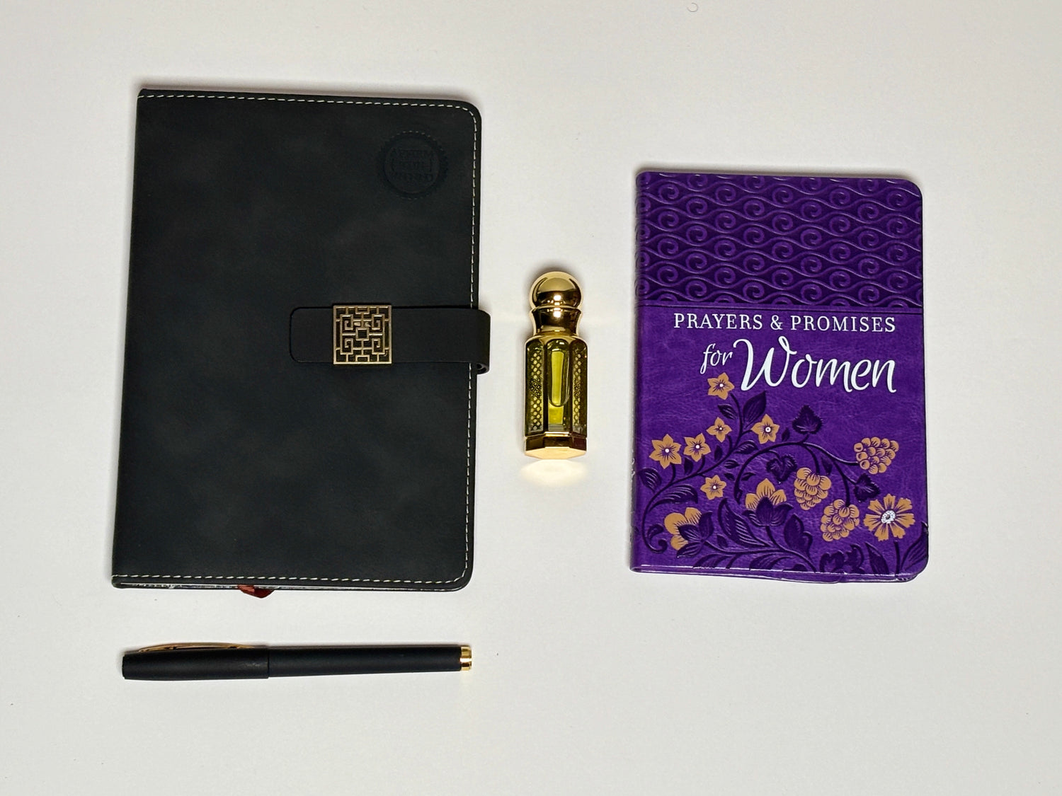 Prayers & Promises + Lined Journal + Oil Bundle