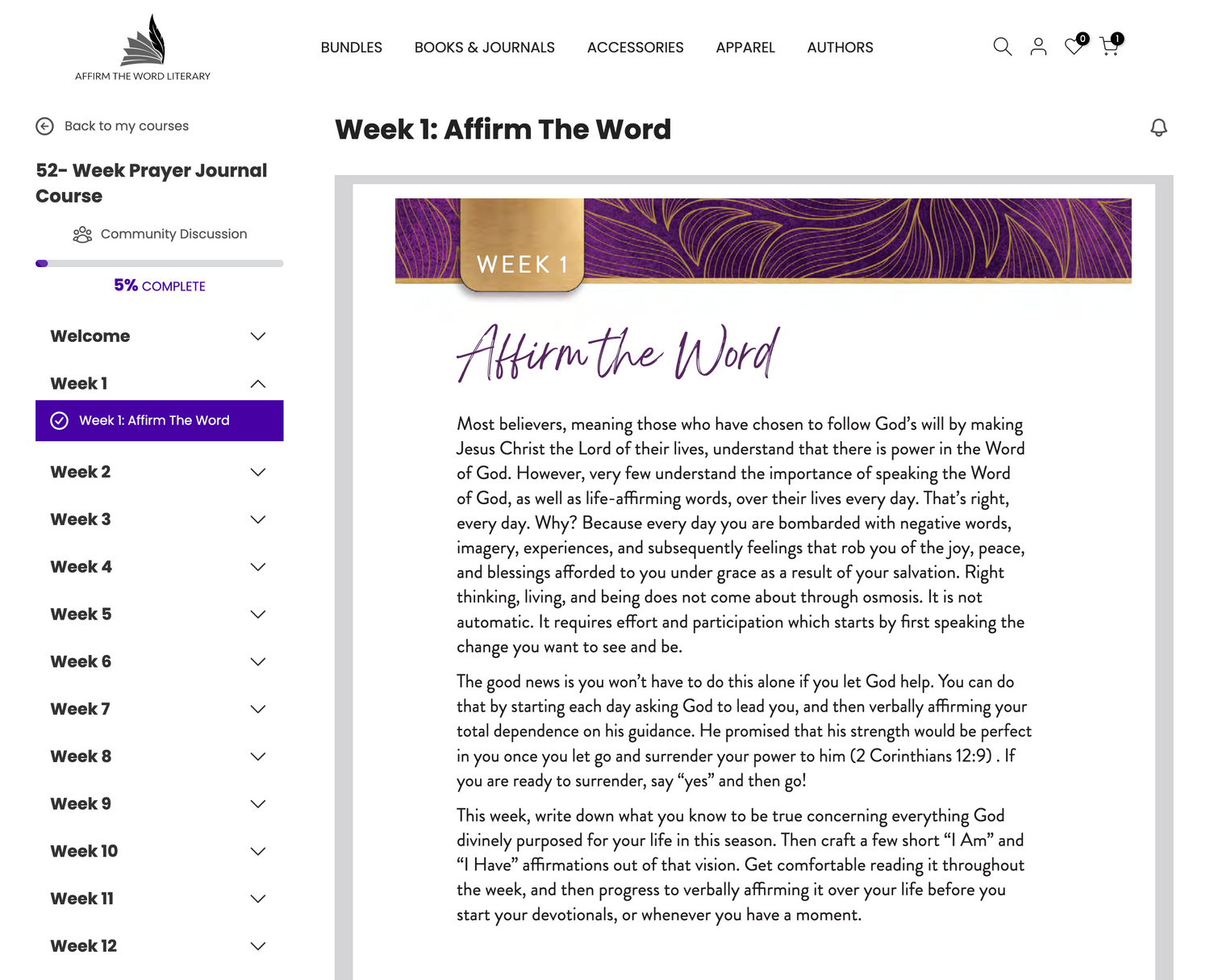 52-Week Digital Prayer Journal- EBook