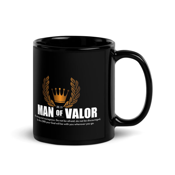 Man of Valor Black Mug