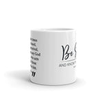 Be Still | B&W Mug - Affirm The Word Literary
