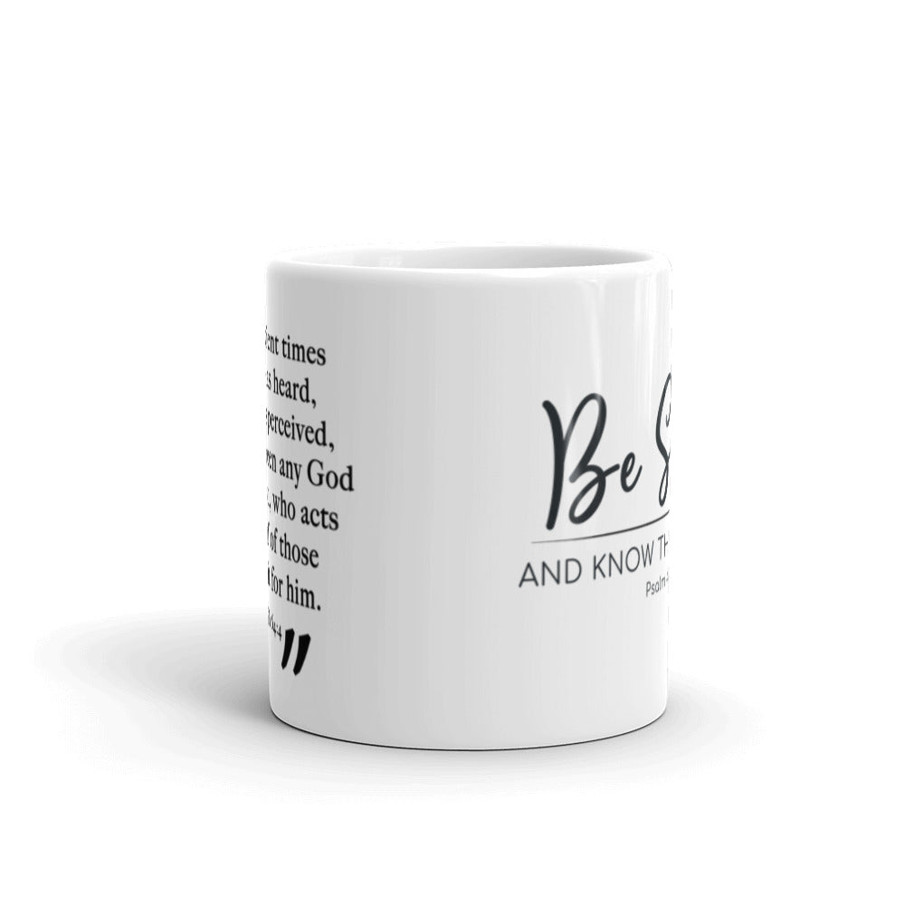 Be Still | B&W Mug - Affirm The Word Literary