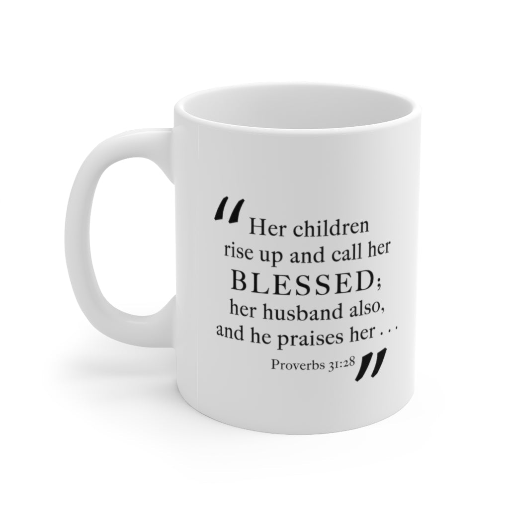 Blessed Mama Ceramic Mug - Affirm The Word Literary