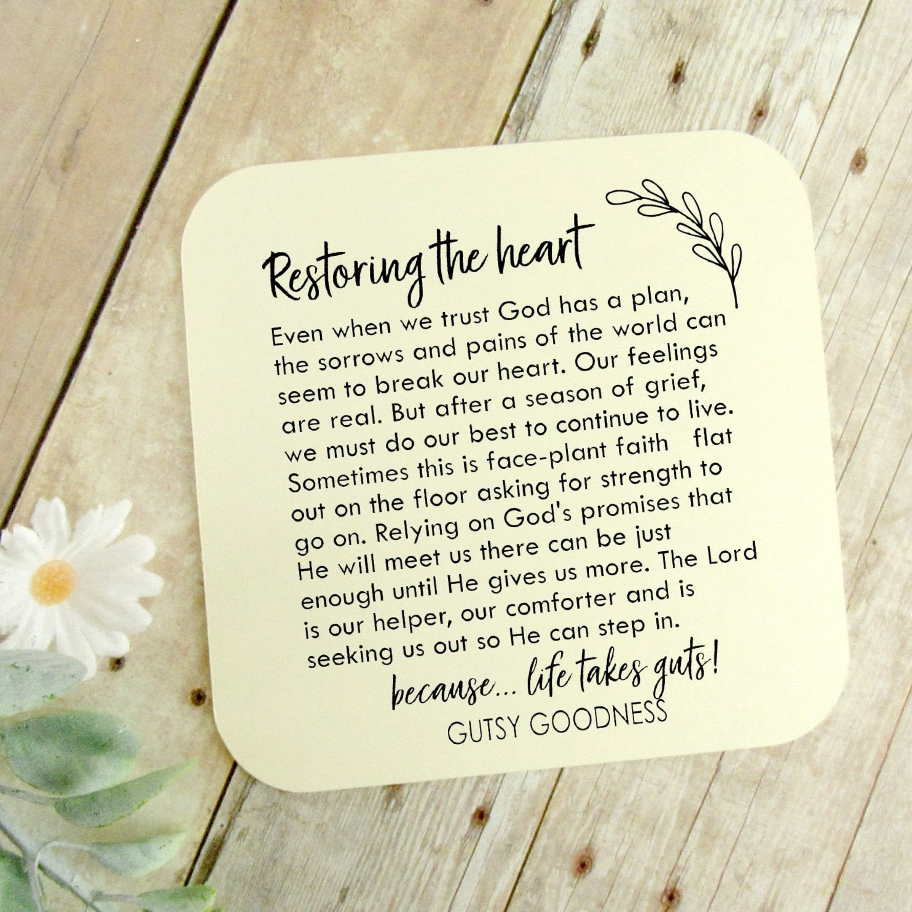 Faith– When Life . . . Keychain - Affirm The Word Literary