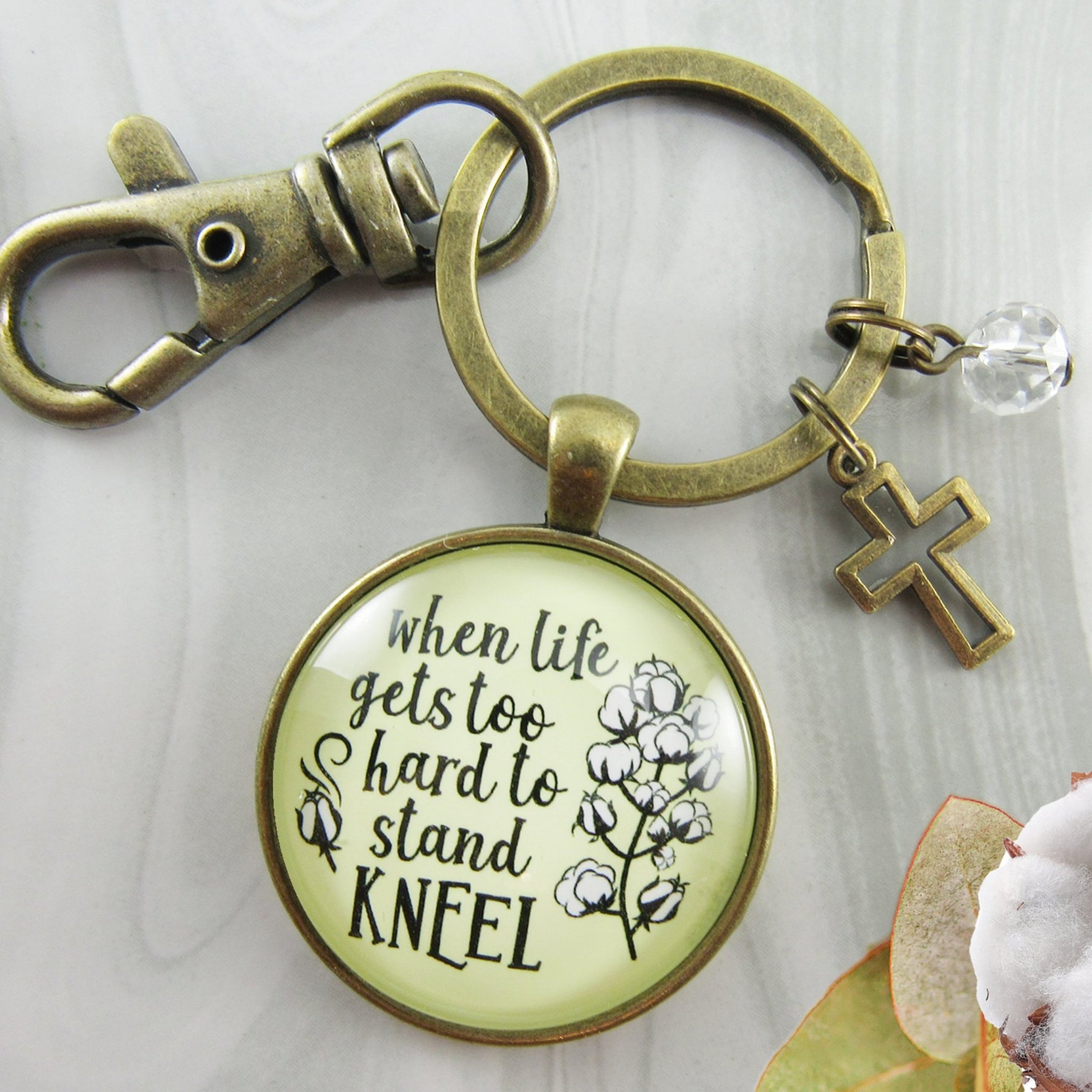 Faith– When Life . . . Keychain - Affirm The Word Literary