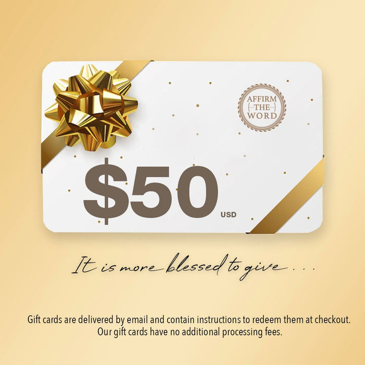 Gift Card - Affirm The Word Literary