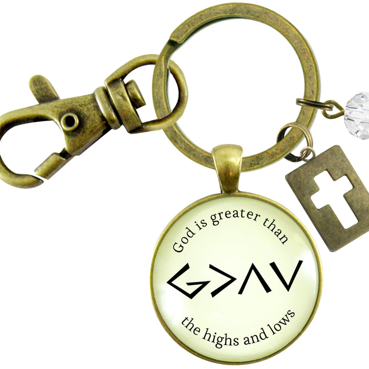 God is Greater . . . Keychain - Affirm The Word Literary