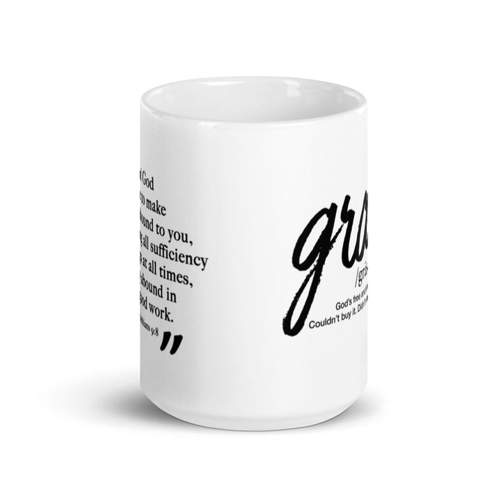 Grace | B&W Ceramic Mug - Affirm The Word Literary