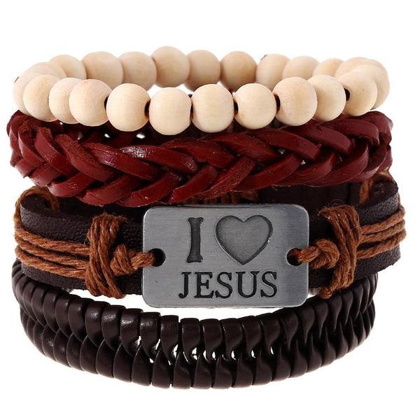 I Heart Jesu Bracelet Set - Affirm The Word Literary