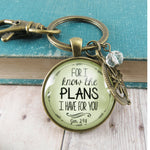 I Know the Plans Keychain - Affirm The Word Literary