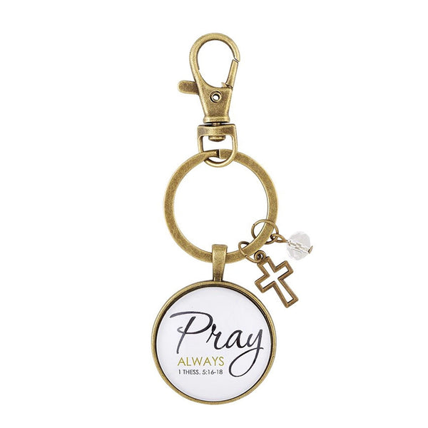 Pray Always Key Chain (2 PK) - Affirm The Word Literary