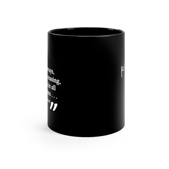 Pray | Black Ceramic Mug - Affirm The Word Literary