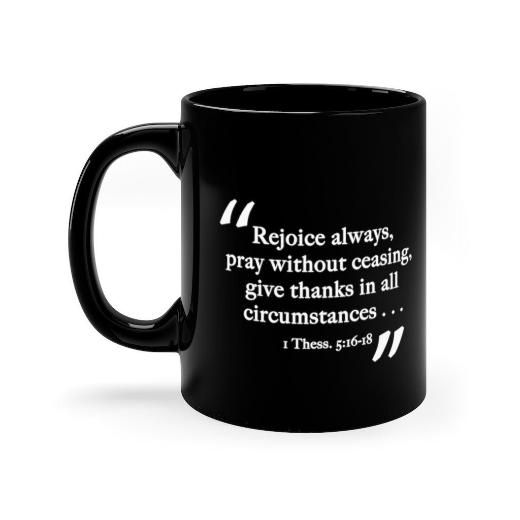 Pray | Black Ceramic Mug - Affirm The Word Literary