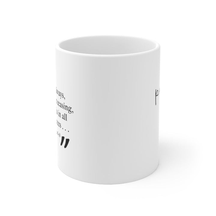 Pray | White Ceramic Mug - Affirm The Word Literary