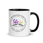 She Is . . . Multi-Col Mug - Affirm The Word Literary