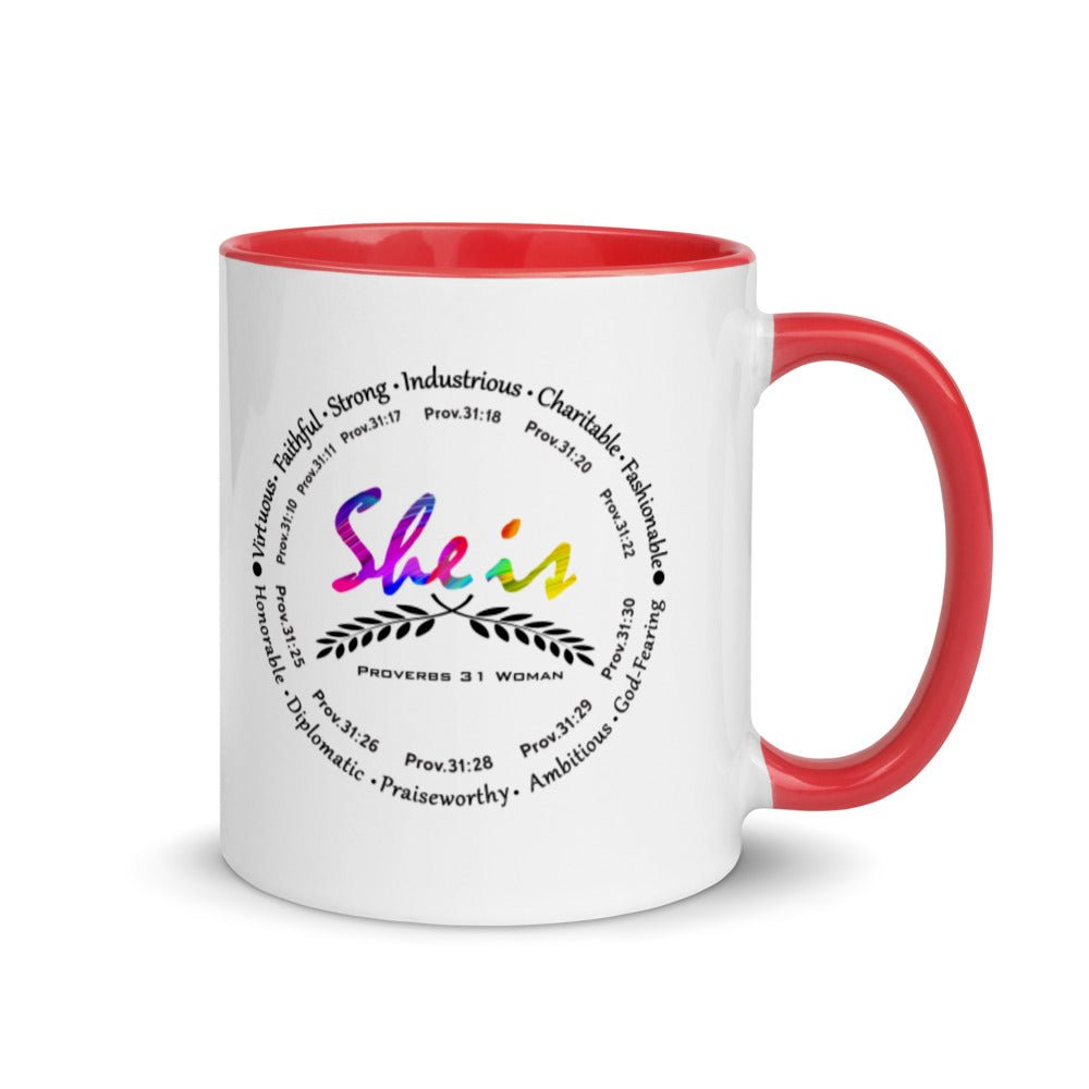 She Is . . . Multi-Col Mug - Affirm The Word Literary